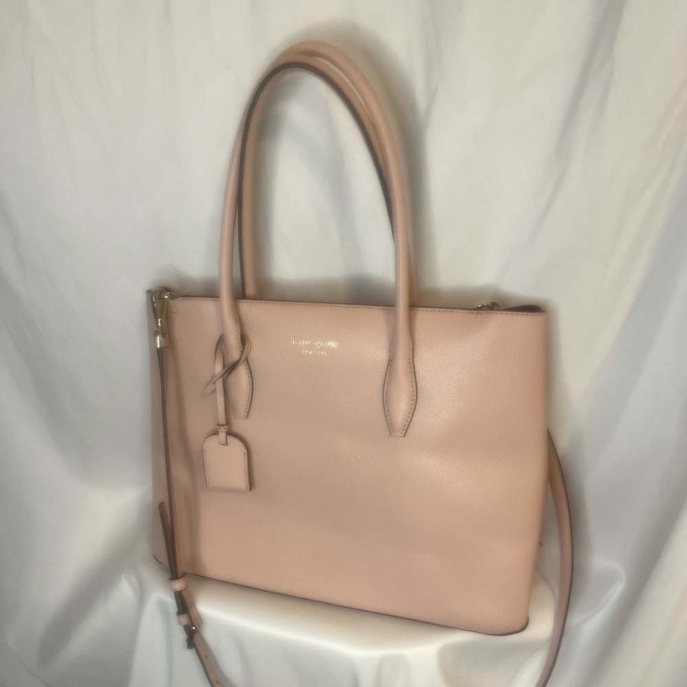 Kate Spade Pink Leather Tote Bag